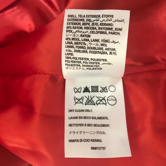 BEBE Women’s Swing Coat, Size M, Orange - Picture 6 of 7